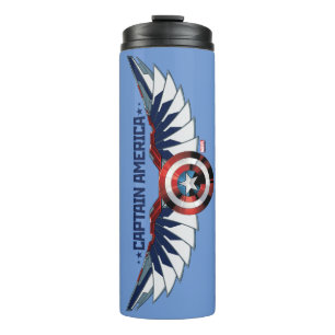 Bouteilles Isothermes Avengers   Captain America Shield avec ailes