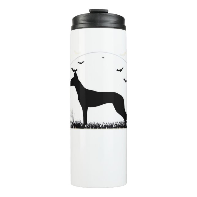 Bouteilles Isothermes Azawakh Chien - Halloween Lune Silhouette Classiqu (Devant)
