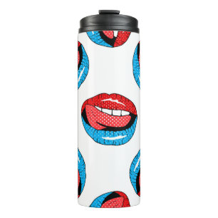 Bouteilles Isothermes Badges de patchs de dessin : Retro Pop