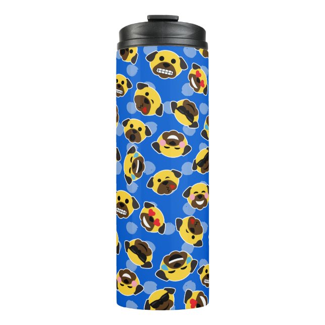 Bouteilles Isothermes Baiser de rire d'amour de motif d'émoticônes de (Devant)