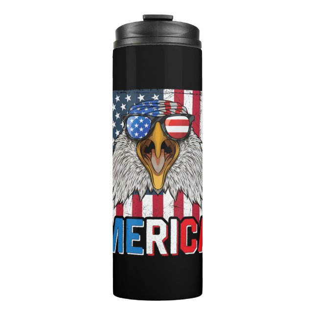 Bouteilles Isothermes Bald Eagle Merica 4 juillet (Devant)