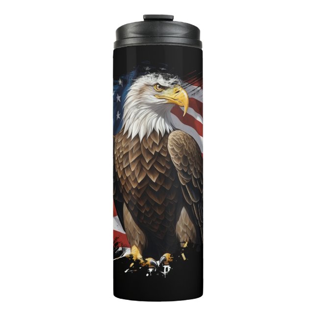 Bouteilles Isothermes *~* Bald EAGLE Patriotique We The People AP16 Drap (Devant)