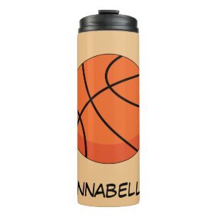 Bouteilles Isothermes Balle de basket-ball en dessin Ajouter un nom