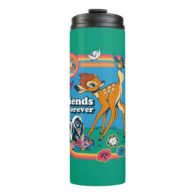 Bouteilles Isothermes Bambi et ses amis | Amis pour toujours (Devant)