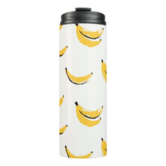 Bouteilles Isothermes Bananes dessinées à la main, motif sans couture él (Devant)