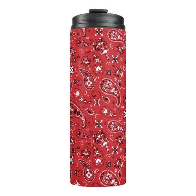 Bouteilles Isothermes Bandana Red Paisley (Devant)
