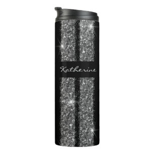 Bouteilles Isothermes Bande de course de Parties scintillant en argent M