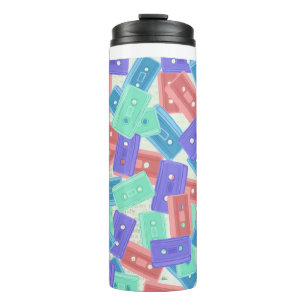Bouteilles Isothermes Bandes-cassettes Pastel - 90s Musique esthétique