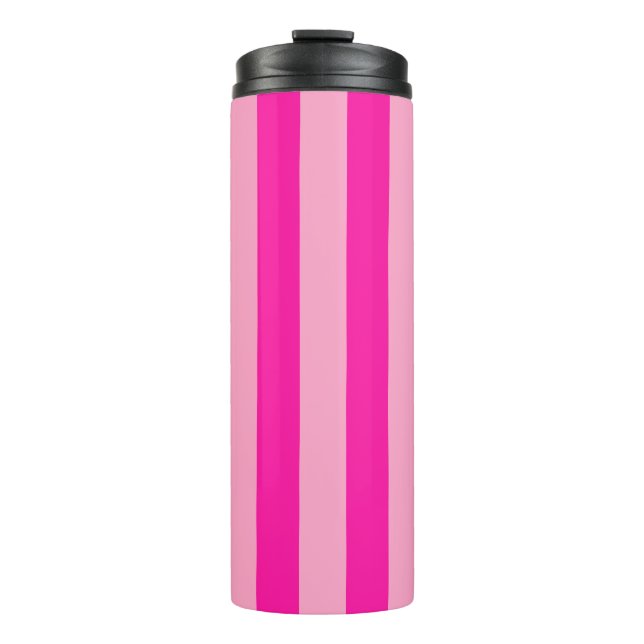 Bouteilles Isothermes Bandes verticales rose chaud (Devant)