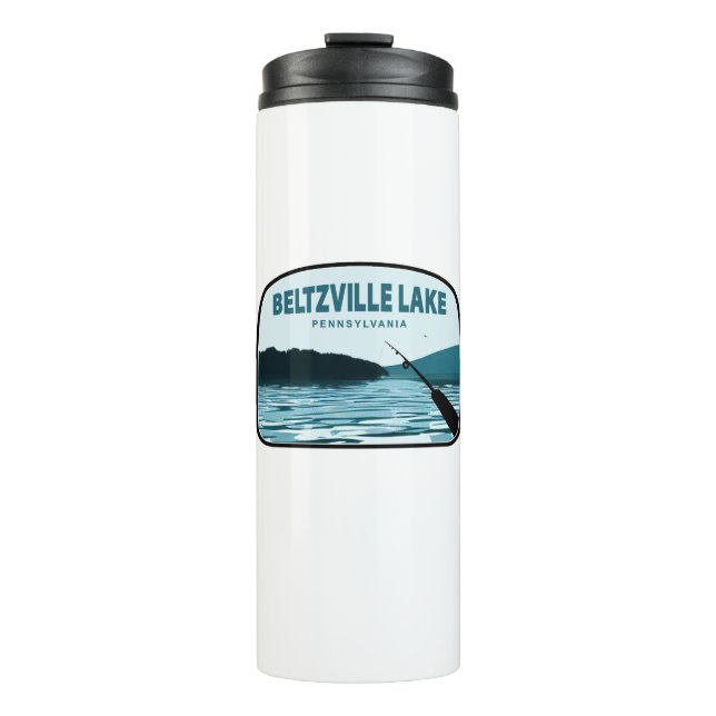 Bouteilles Isothermes Barre de pêche Beltzville Lake Pennsylvanie (Devant)