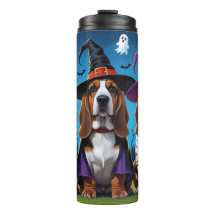 Bouteilles Isothermes Basset Hound Chiens Citrouille Halloween Funny