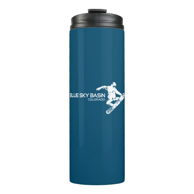 Bouteilles Isothermes Bassin Blue Sky Colorado Snowboardeur (Devant)