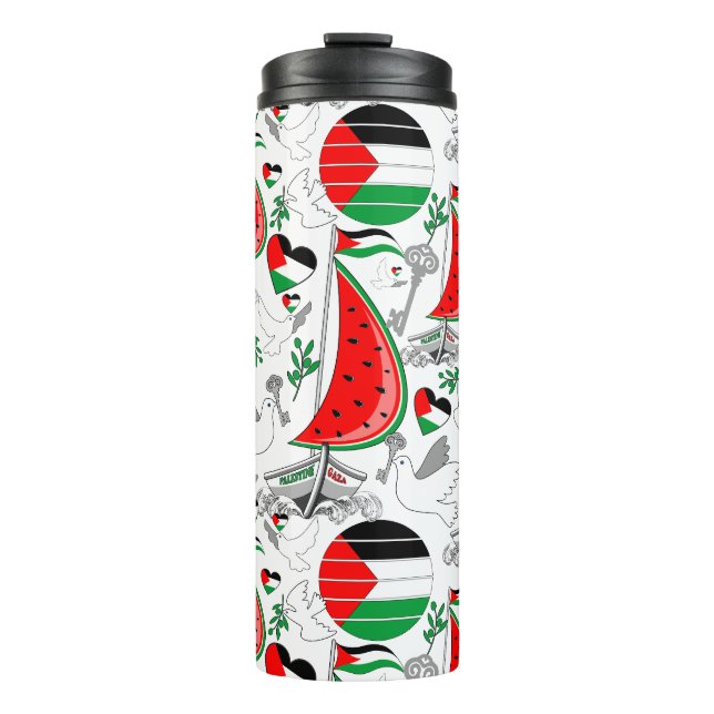 Bouteilles Isothermes Bateaux de la Flottille de la Liberté Mondiale à G (Devant)