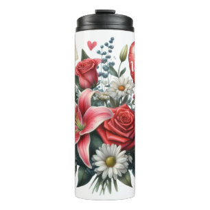 Bouteilles Isothermes Be Mine Valentine floral/coeur