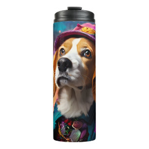 Bouteilles Isothermes Beagle dans un Casquette rose