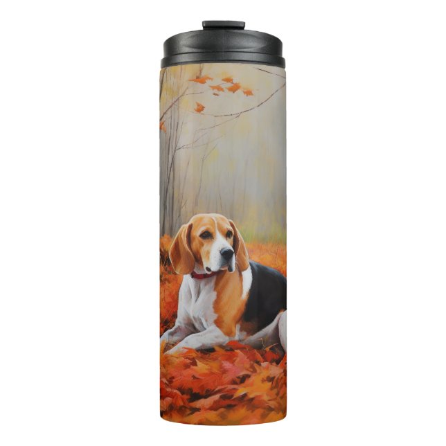 Bouteilles Isothermes Beagle en automne Leaves automne Inspire (Devant)