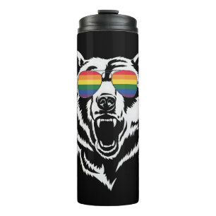 Bouteilles Isothermes Bear Gay LGBTQ Rainbow Lunettes de soleil Pride Dr