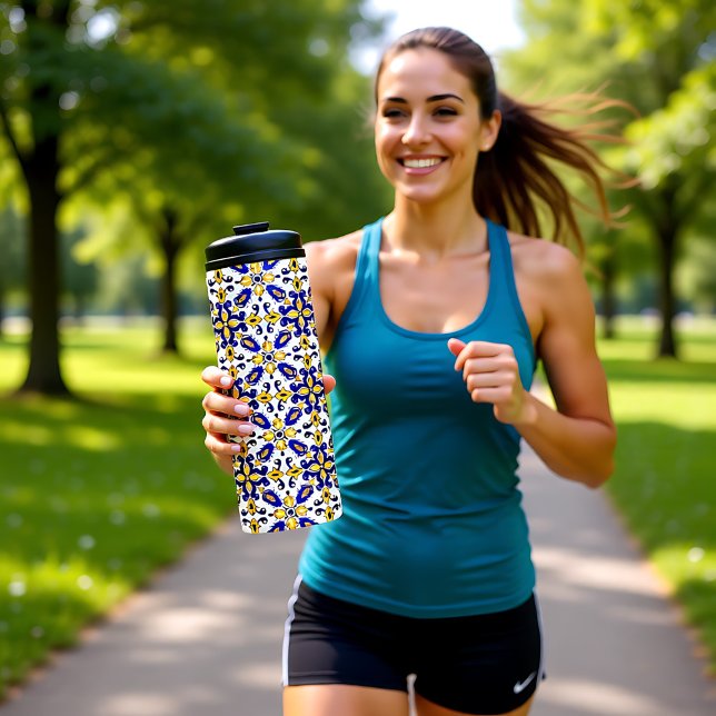 Bouteilles Isothermes 💙 💛 Beau Azulejos bleu et jaune ( Beautiful blue and yellow Azulejos Thermal Tumbler)