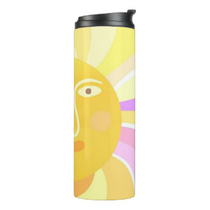 Bouteilles Isothermes beau soleil peinture abstraite
