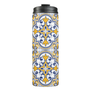 Bouteilles Isothermes 💙 💛 Beaux azulejos bleus et jaunes 9