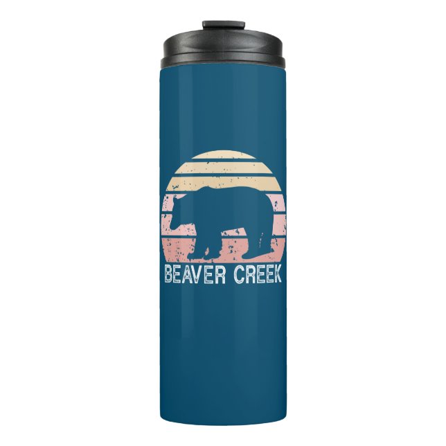 Bouteilles Isothermes Beaver Creek Colorado Ours rétro (Devant)