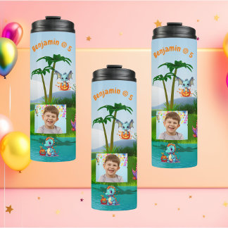 Bouteilles Isothermes Bébé Dino Tumbler thermique pour enfants Cadeau d'