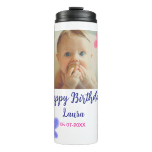 Bouteilles Isothermes Bébé enfants 1er anniversaire ajouter le nom date 