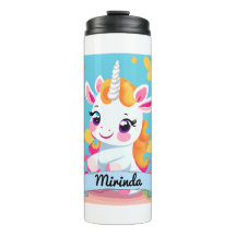 Bébé mignon Unicorn Butterfly Nom personnalisé