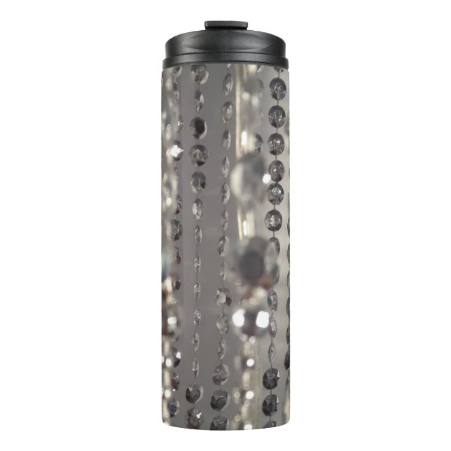 Bouteilles Isothermes Bedazzling perles brillantes sur la tumeur thermiq (Devant)