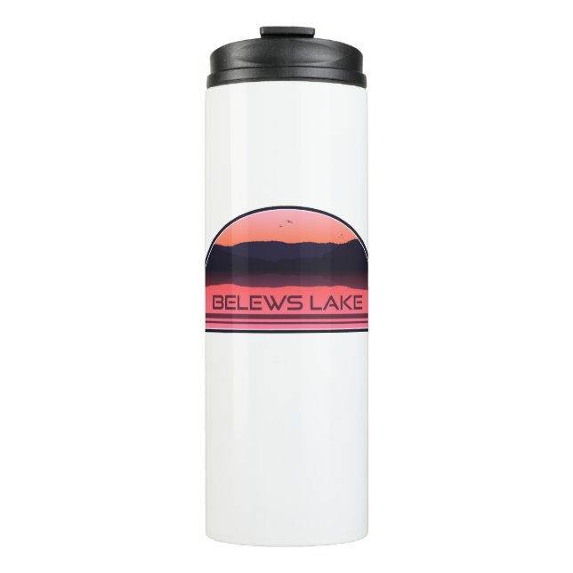 Bouteilles Isothermes Belews Lake Caroline du Nord Sunrise rouge (Devant)