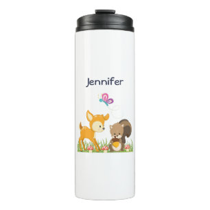 Bouteilles Isothermes Belle forêt Animaux Caricature Whimsical