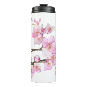 Bouteilles Isothermes Belles fleurs de cerisiers roses
