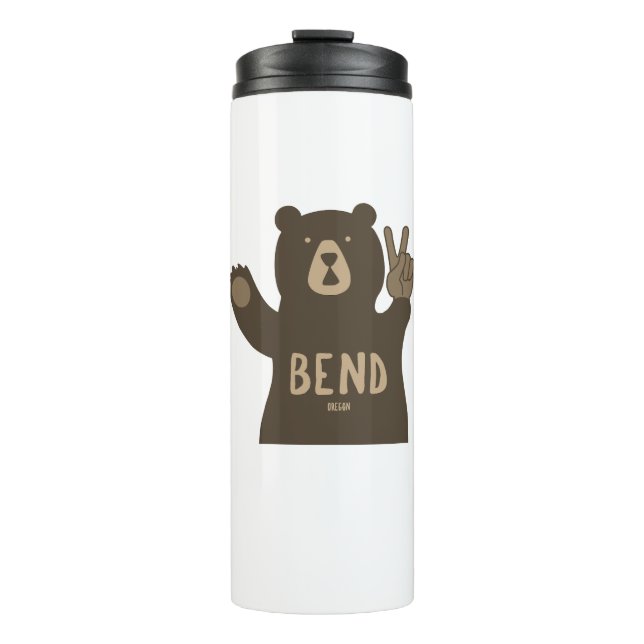Bouteilles Isothermes Bend Oregon Peace Bear (Devant)