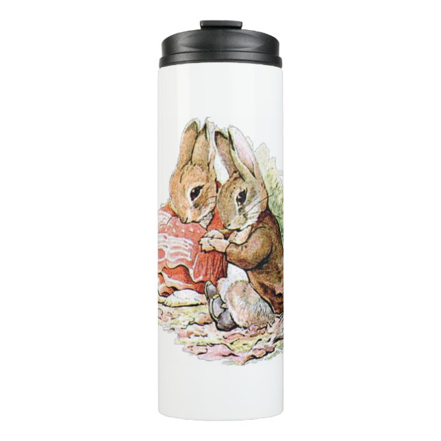 Bouteilles Isothermes Benjamin Bunny tombe sur Peter Rabbit (Devant)