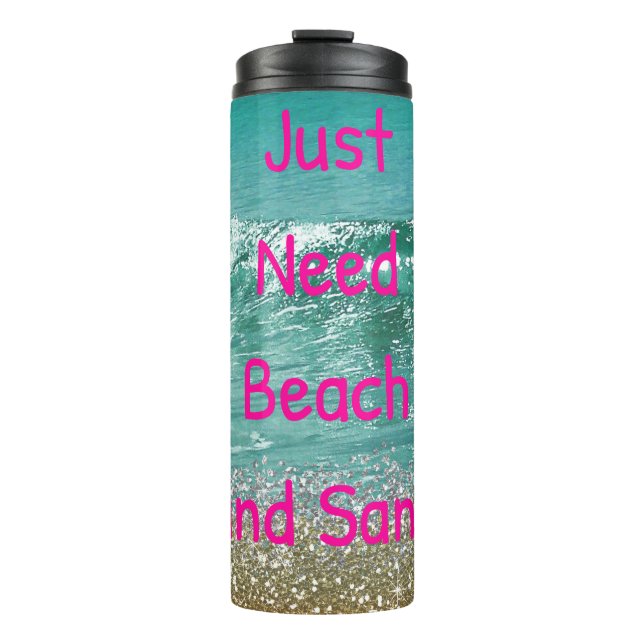 Bouteilles Isothermes Besoin de plage et de sable (Devant)