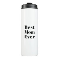Best Mom Ever noir blanc moderne typographie chic
