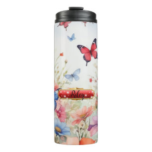 Bouteilles Isothermes Beurre à eau rouge et bleu Tumbler thermique