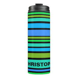 Bouteilles Isothermes BG Stripes Motif couleur II + votre dos et votre i