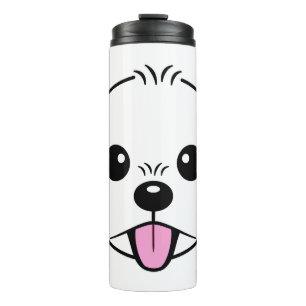 Bouteilles Isothermes Bichon blanc mignon Frise Chien Stick Sortie