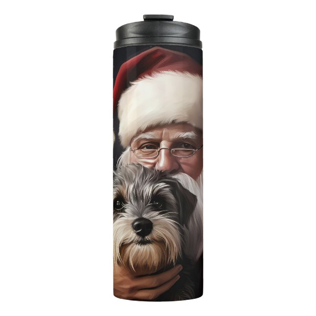 Bouteilles Isothermes Biewer Terrier Avec Noël Festif Du Père Noël (Devant)