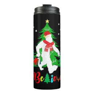 Bouteilles Isothermes Bigfoot Yeti Sasquatch Noël Croire Noël