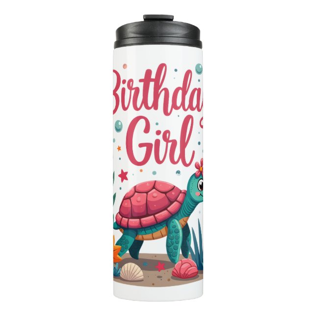 Bouteilles Isothermes Birthday Girl Sea Turtle Theme Birthday Party Ocea (Devant)
