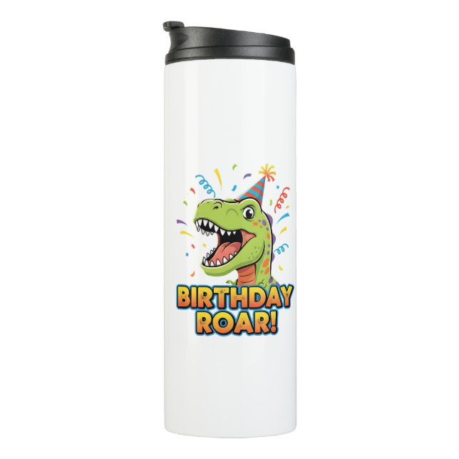 Bouteilles Isothermes Birthday Roar Cute Dinosaur Birthday Party Design (Tourné sur la droite)