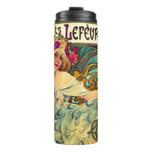 Bouteilles Isothermes Biscuits Lefevre-Utile par Alphonse Mucha (1896)