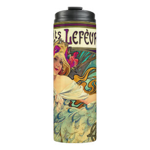 Bouteilles Isothermes Biscuits Lefevre-Utile par Alphonse Mucha (1896)