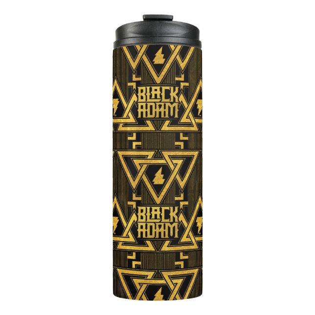 Bouteilles Isothermes Black Adam Lightning Bolt Triangular Pattern (Devant)