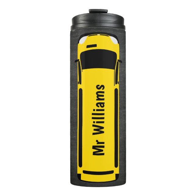 Bouteilles Isothermes Black Chalkboard School Bus Thermal Tumbler (Devant)