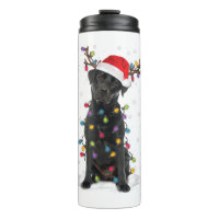 Black Lab Labrador Christmas Tree Light Pyjama Chi