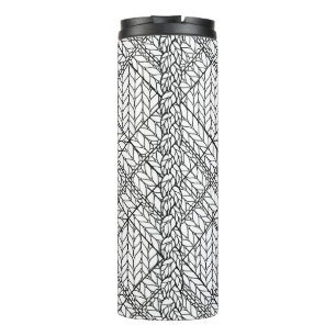 Bouteilles Isothermes BLANC JACQUARD KNIT Thermal Tumbler