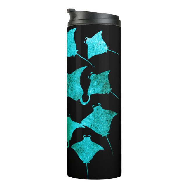 Bouteilles Isothermes Bleu (Tourné sur la droite)
